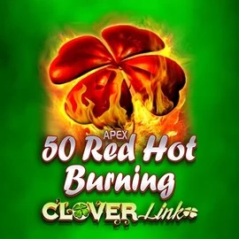 50 Red Hot Burning Clover Links by Novomatic, showcased at skinjoker.casino – game logo