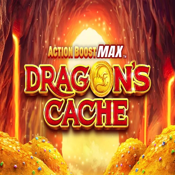 Action Boost Max Dragon's Cache game by SpinPlay Games – logo hosted on SkinJoker Casino