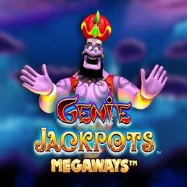 Genie Jackpots Megaways slot logo by Blueprint Gaming at SkinJoker CasinoGenie Jackpots Megaways