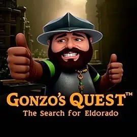 Logo of Gonzo's Quest from NetEnt at SkinJoker Casino