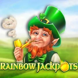 Rainbow Jackpots online game logo by Red Tiger Gaming on skinjoker.casino