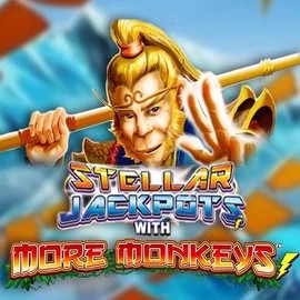 Stellar Jackpots with More Monkeys casino game by Lightning Box Game – featured logo at SkinJoker Casino