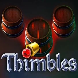 Thimbles online game logo by Evoplay on skinjoker.casino